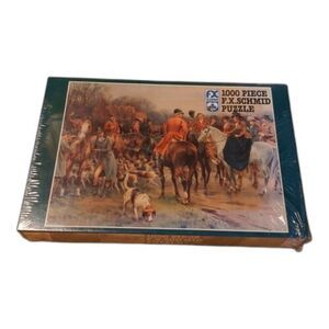 F.X. Schmid 1000 Jigsaw Puzzle Piece A Winter's Morning 90223 Sealed
